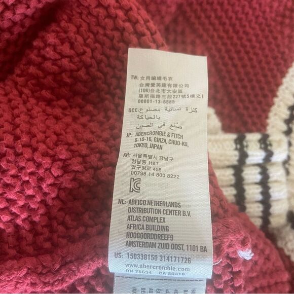 Abercrombie & Fitch V-neck Pullover Sweater V-Neck A&F - Picture 5 of 6